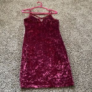 Velvet Maroon Dress